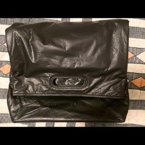 Gorgeous Helmut Lang “trash bag” big leather purse